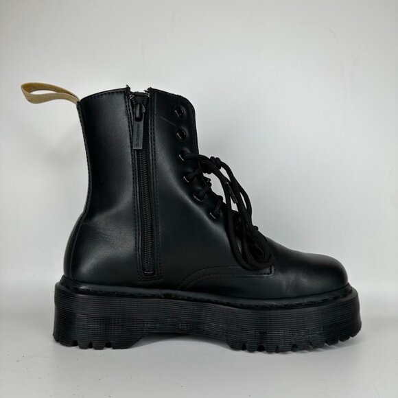 Dr Martens Vegan Jadon II Boot Mono Platforms Black Women's Size 8 - Picture 4 of 16